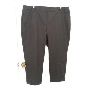 Chico's So Slimming Black Cuffed Crop Pants Sz 4